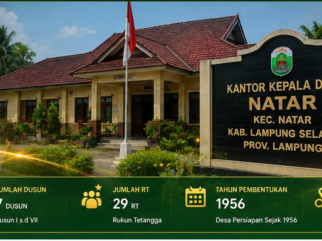 Ilustrasi orisinal lingkungan Desa Natar