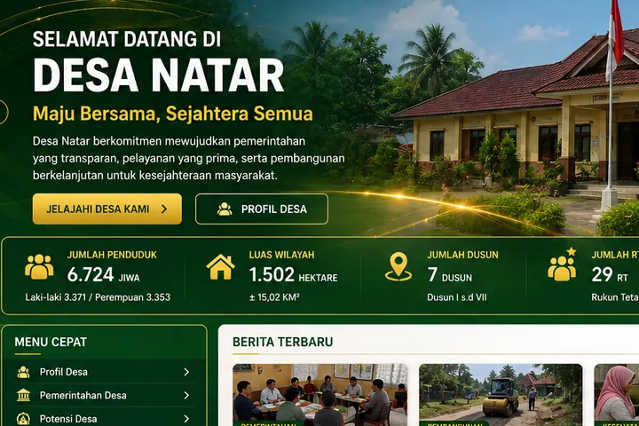 Ilustrasi pendidikan dan inovasi masyarakat Natar