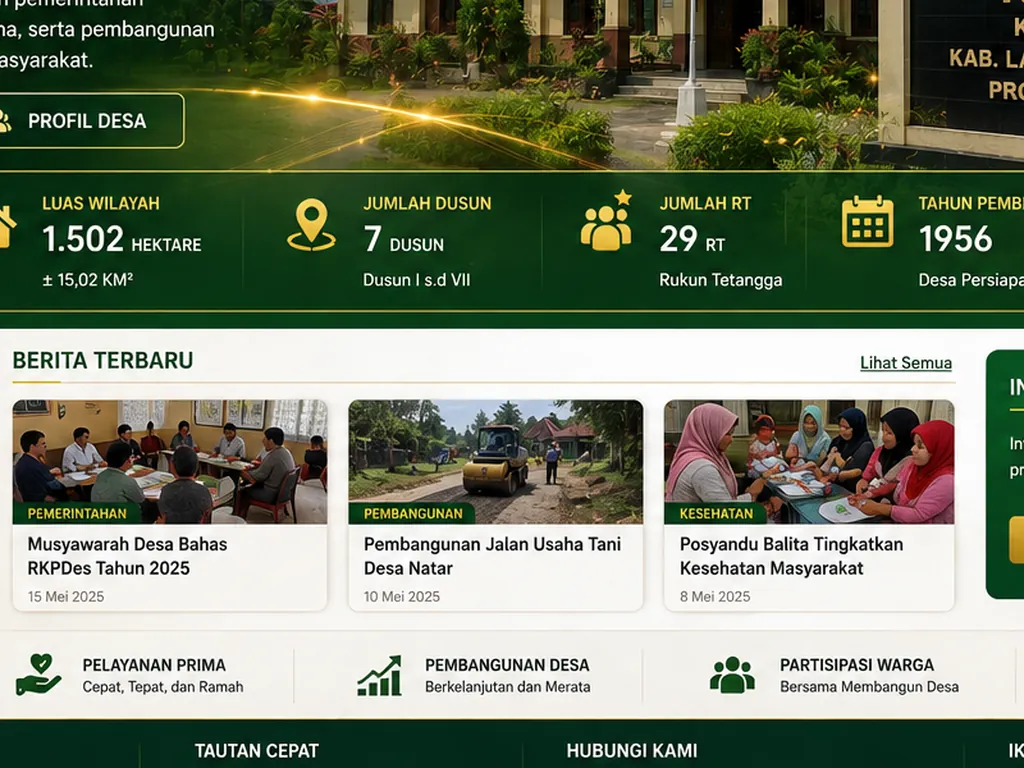 Ilustrasi Pasar rakyat & perdagangan Desa Natar